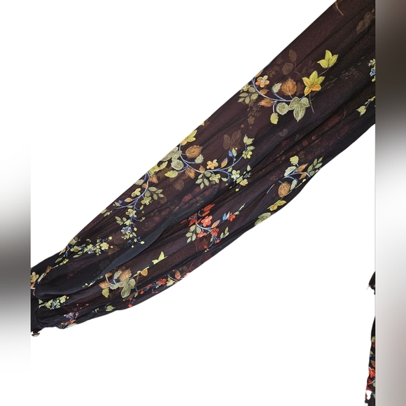 Anthropologie Jamison Ruffled Tunic – Black Floral – Size S – NWT (Repair Needed - Picture 6 of 13